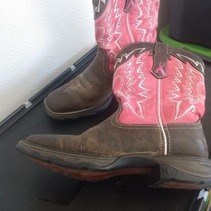 Durango Shoes | Durango Breast Cancer Symbol Boots Sz 7. | Color: Brown/Pink | Size: 7 | Wyogirl46's Closet
